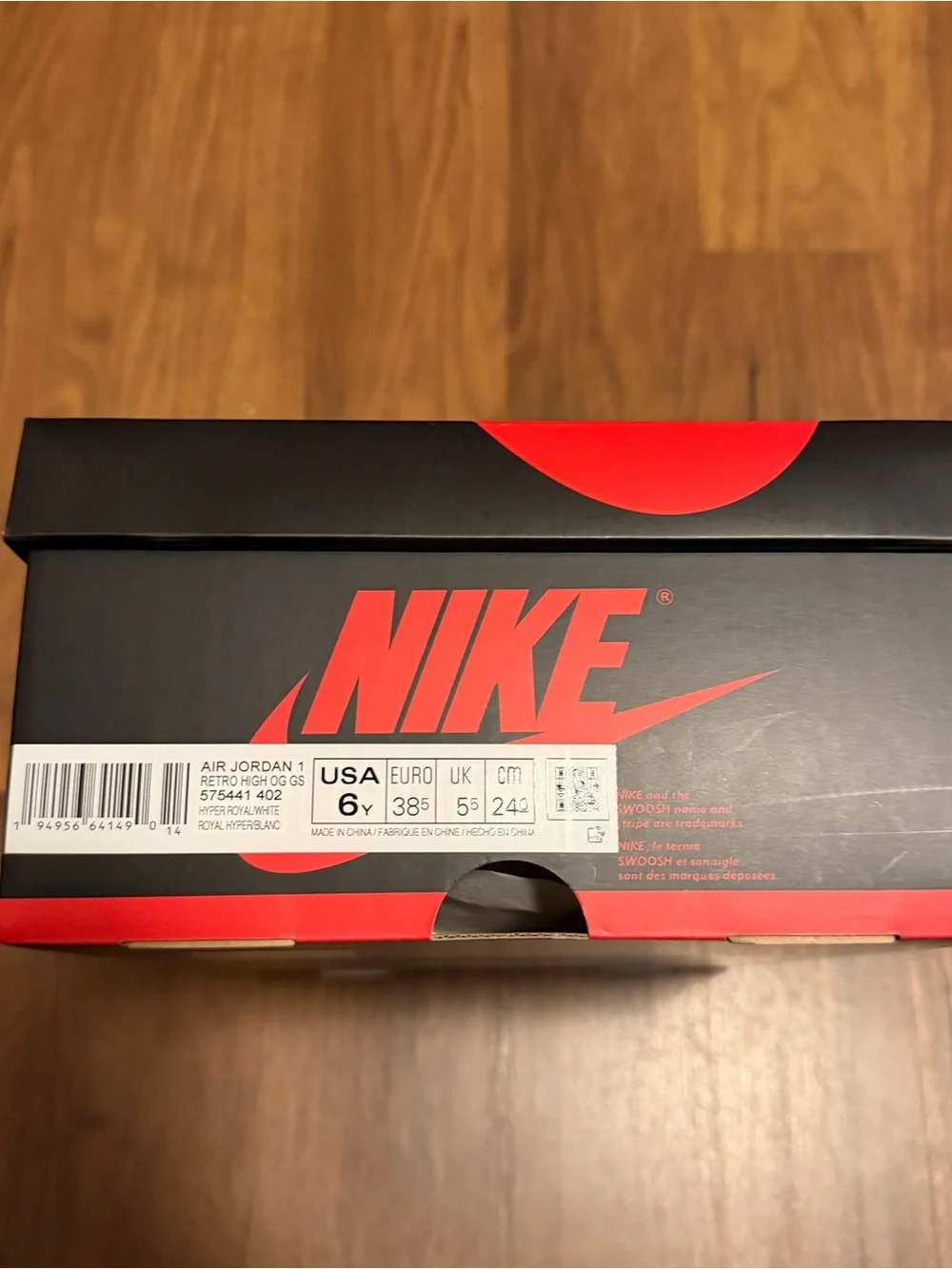 Jordan 1 Retro High Hyper Royal OG GS